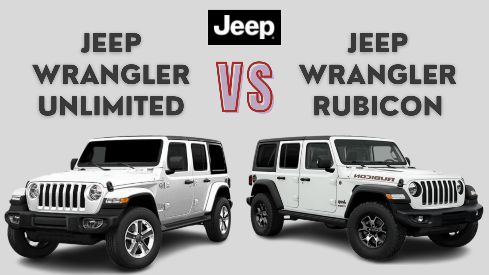 jeep wrangler types difference