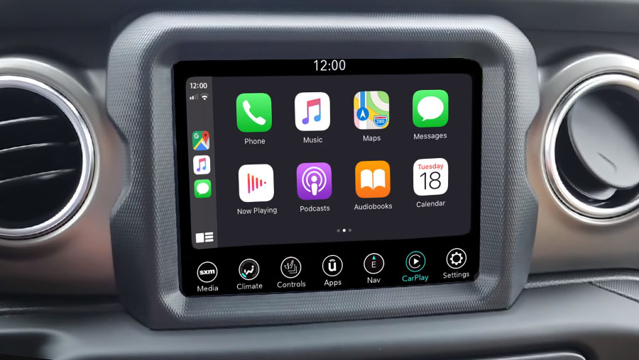 Does Jeep Gladiator have Apple Carplay